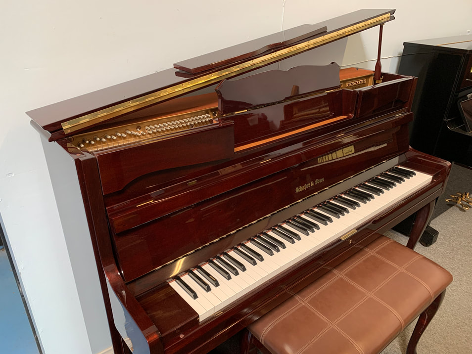 Schafer Console Upright Piano